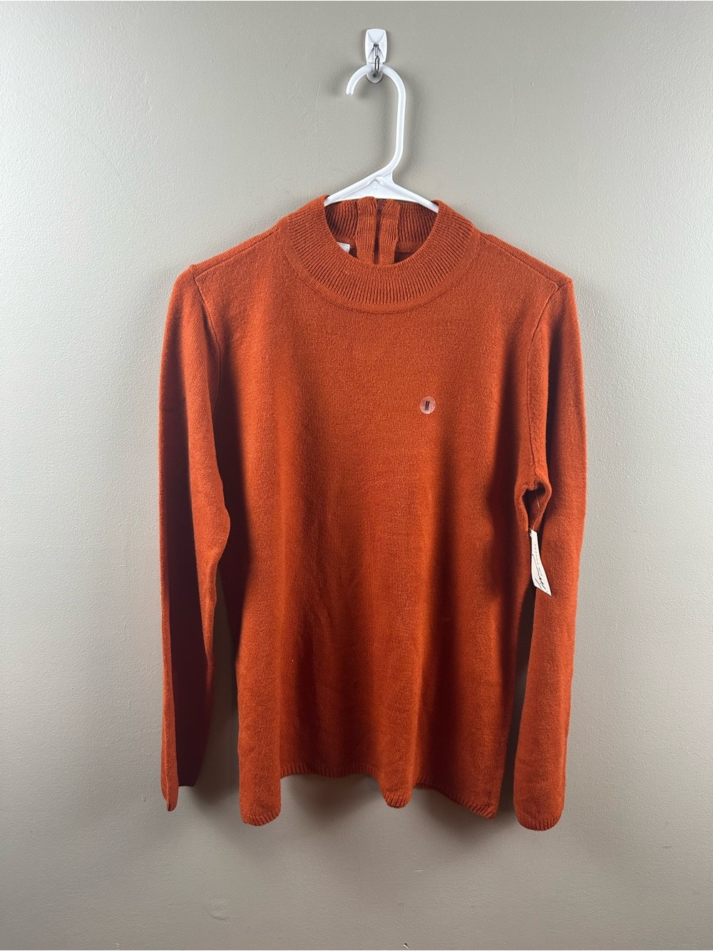 Kim Rogers Rust Orange Crewneck Sweater